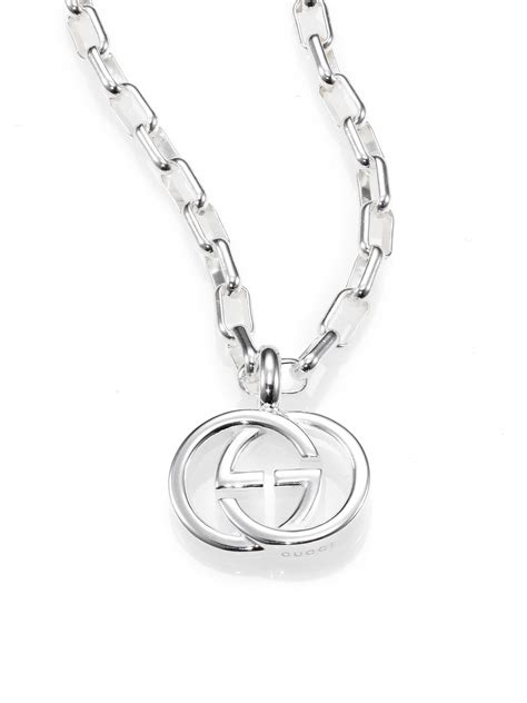 gucci gg necklace replica|gucci silver charm necklace.